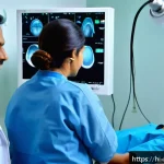 소화기 질환 진단 방법 - A detailed medical scene showing a Hindi-speaking patient undergoing a painless endoscopy procedure ...